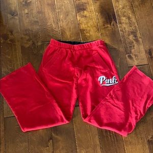 Pink sweatpants
